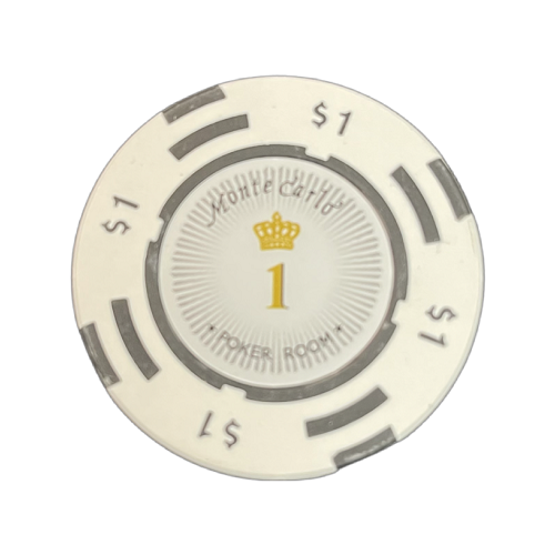 Bilde av Monte Carlo de lux 14g clay sjetonger verdi 1 25 stk.