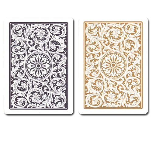 Bilde av Copag pokerkort jumbo index 2pk. (bridge size) black and gold