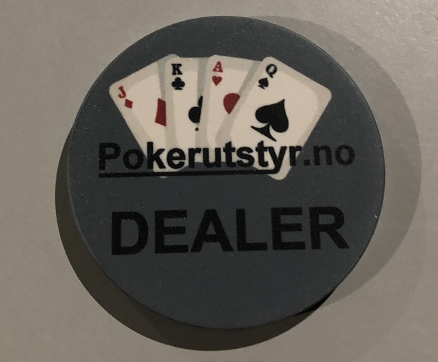 Hovedbilde Keramikk dealer button med ditt eget design