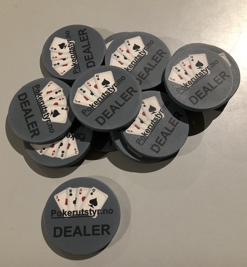 Hovedbilde Keramikk dealer button med ditt eget design
