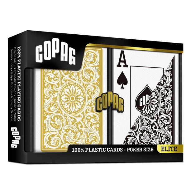 Hovedbilde Copag pokerkort jumbo index 2pk. black and gold