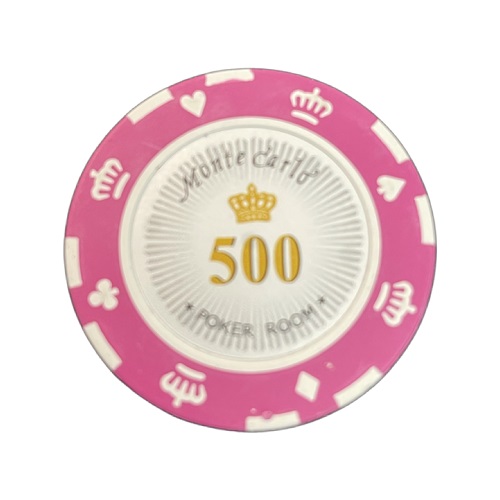 Hovedbilde Monte Carlo 14g clay sjetonger verdi 500 25 stk.