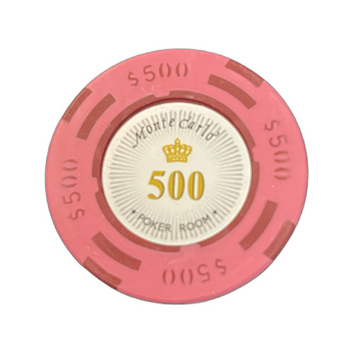Hovedbilde Monte Carlo de lux 14g clay sjetonger verdi 500 25 stk.