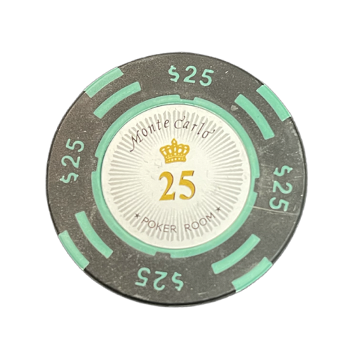 Bilde av Monte Carlo de lux 14g clay sjetonger verdi 25 25 stk.