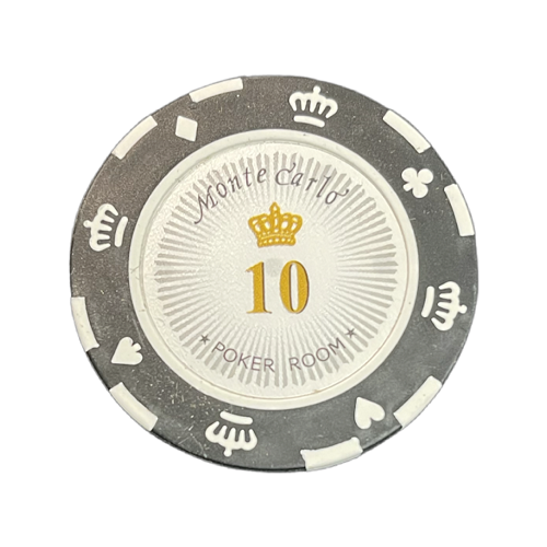 Hovedbilde Monte Carlo 14g clay sjetonger verdi 10 25 stk.