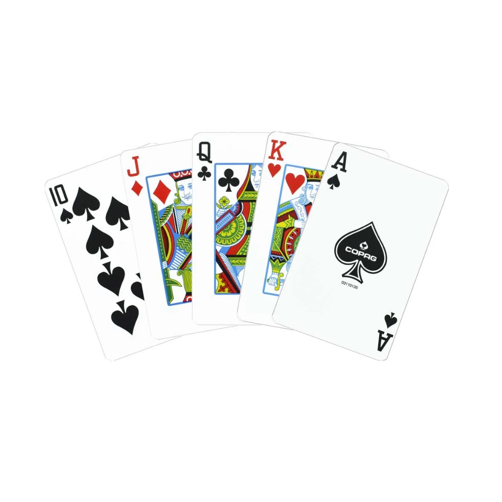Bilde av Copag pokerkort reg. index 2pk. (bridge size) black and gold