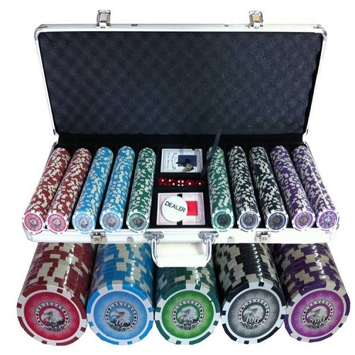 Bilde av 500 Las Vegas eagle poker sjetonger 1-500