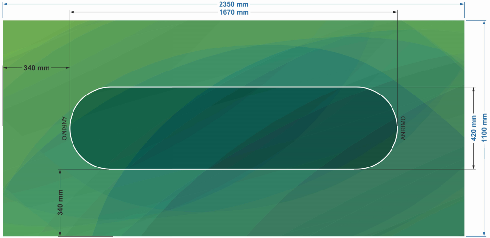 Hovedbilde Casino pokerduk grønn
