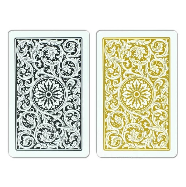 Bilde av Copag pokerkort reg. index 2pk. (bridge size) black and gold