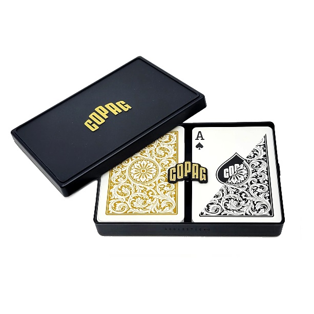 Hovedbilde Copag pokerkort reg. index 2pk. black and gold