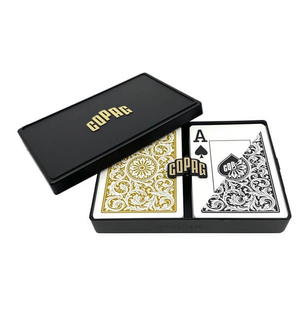 Hovedbilde Copag pokerkort jumbo index 2pk. black and gold